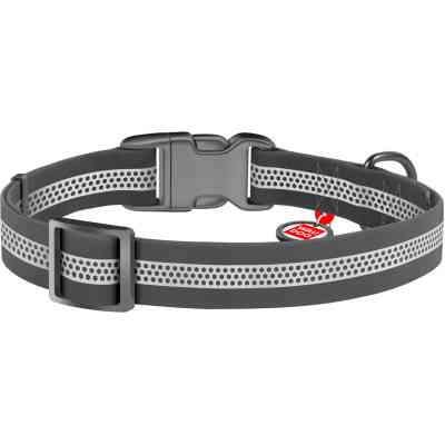 Ошейник для животных WAUDOG Waterproof пластиковая пряжка LШ 25 мм Д 34-49 см серый (261411) Винница