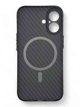 Чохолнакладка BeCover Carbonite Case MagSafe для Apple iPhone 16 Black (712067) Чорний Харків