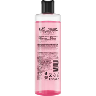 Гель для душа Lux Botanicals Цвет вишни и ниацинамид 480 мл (8720181499814) Винница - изображение 2