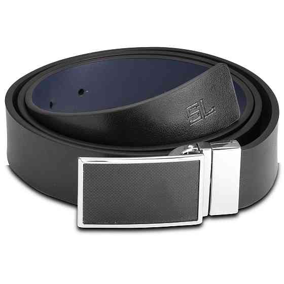 Ремень мужской кожаный Semi Line Black/Blue (P8234-0 L) Вінниця