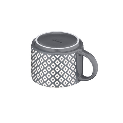 Чашка Ardesto Weaving E, 330мл, порцеляна, біло-чорний (AR3473E) Винница - изображение 5