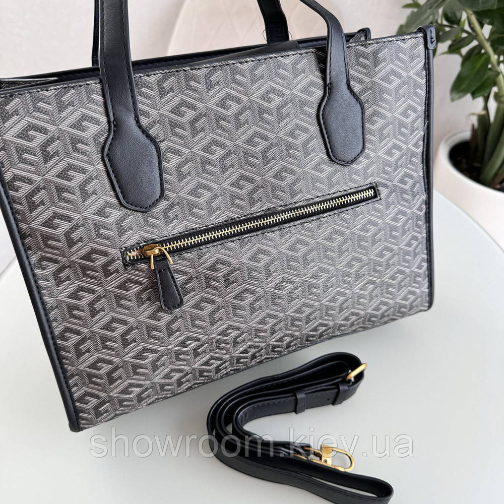 Жіноча сумка шоппер Guess (866522) сіра Київ - фото 3