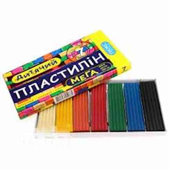 Пластилин Детский 7 цветов 130г ПО-150 ТМ Люкс Колор Solmir Киев