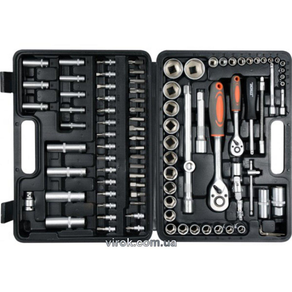 Набір головок торцевих, насадок STHOR : квадрат 1/2", 1/4" з інструментами [94 Од.] [3/96] Одеса - фото 1