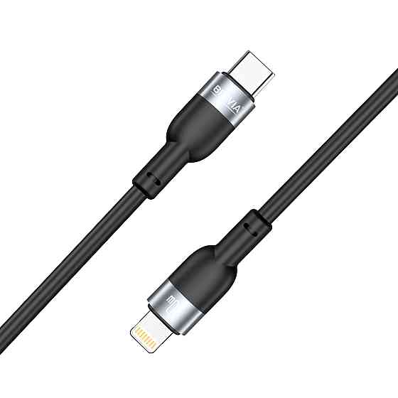 Кабель Brevia Type-C to Lightning 30W 1,2м, чорний ZIP (52120BCLZ1) Львів