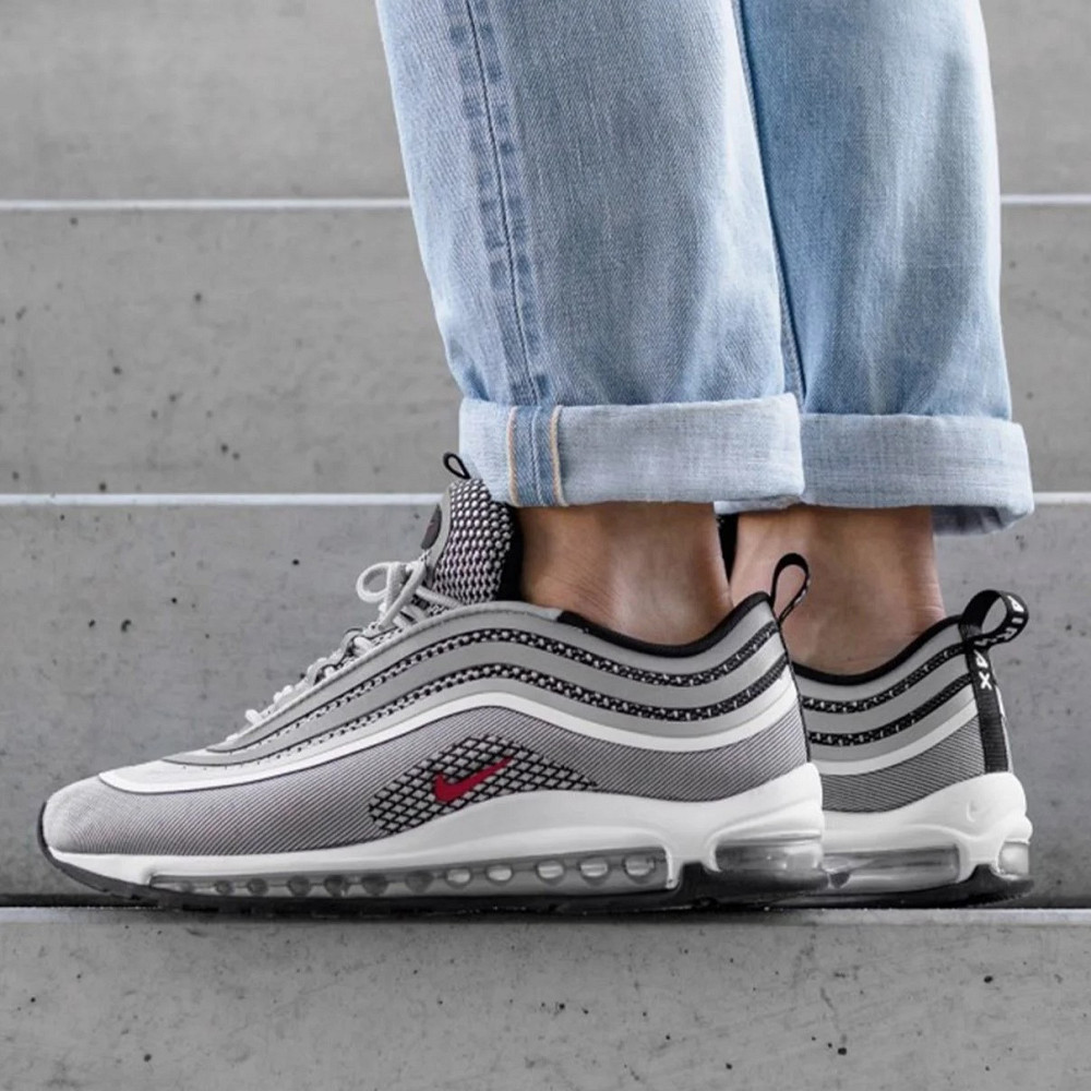 Мужские Кроссовки Nike 97 Серые Найк с Рефлективом (размеры: 43,44) Видео Обзор Днепр - изображение 8