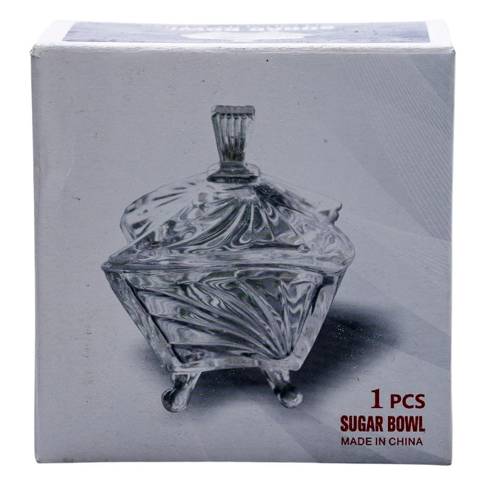 Стеклянная сахарница с крышкой 7.5 см Киев - изображение 6