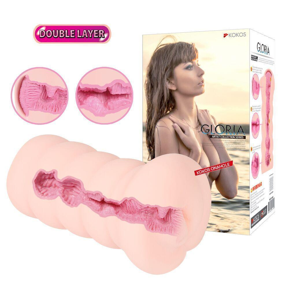 Мастурбатор-вагіна двошаровий Kokos Gloria Double Layer Sex Aura Київ - фото 8