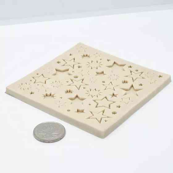 Молд силіконовий Зірочки 105 на 105 мм сірий Київ