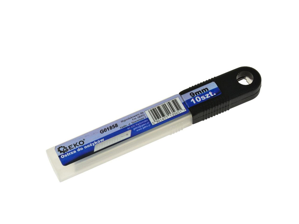 Леза ламані канцелярського ножа "GeKo" (10шт.) зі сталі SK5  9 / 0,5мм Киев - изображение 1