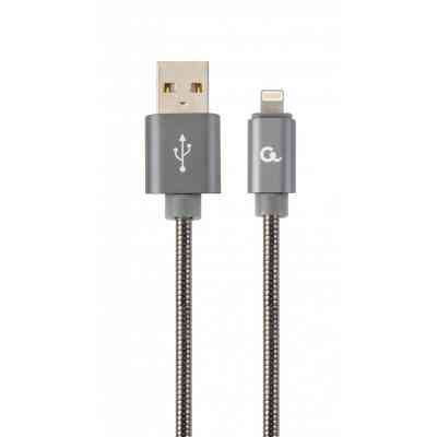 Дата кабель USB 2.0 AM to Lightning 1.0m Cablexpert (CC-USB2S-AMLM-1M-BG) Винница