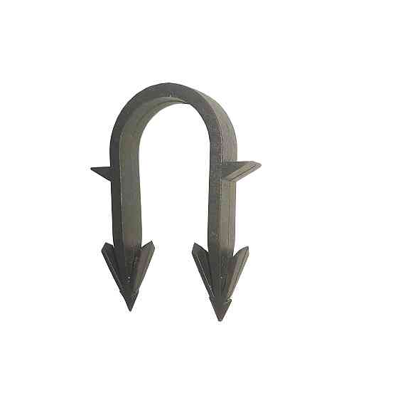 Такерна гарпун-скоба для кріплення труби ТП Ø16-20 довжина 45мм чорна PREMIUM (600шт) Киев