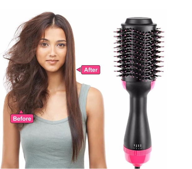 Фен-щетка для укладки волос One Step Hair Dryer 3 в 1, керамический нагрев, мощность 1000-1199Вт Одесса - изображение 6