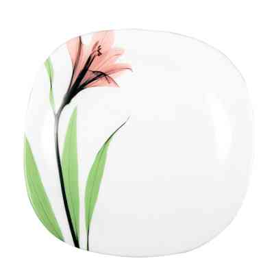 Тарілка Vittora Square Рожева Лілія 21,5 см Десертна (V-215Spl) Вінниця