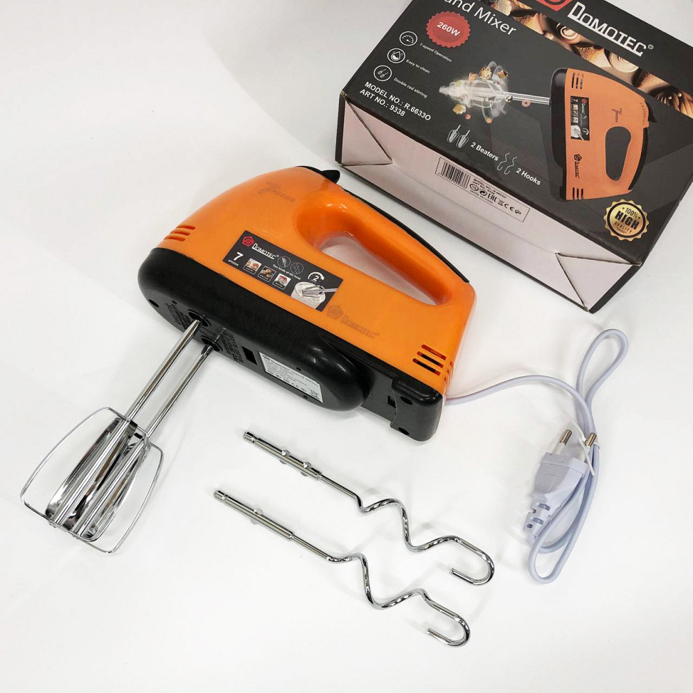 Міксер ручний потужний кухонний DOMOTEC, Міксер для збивання кремів Універсальний ручний BO-21 Львів - фото 7
