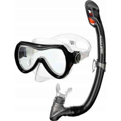 Набор для плавания Aqua Speed Alize + Samos 60314 617-07 чорний Діт OSFM (5905718603145) Винница