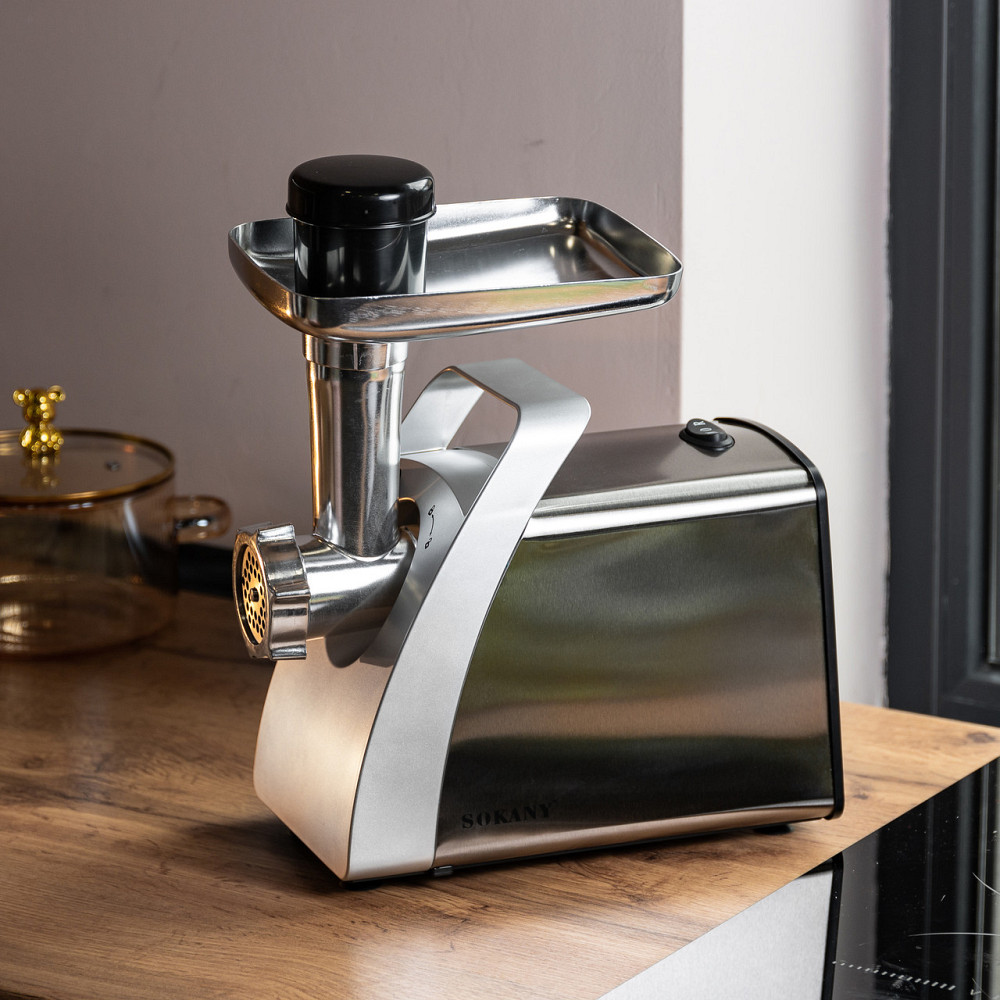 Sokany М'ясорубка Sokany SK-06001 електрична 2400 Вт сталь Киев - изображение 9