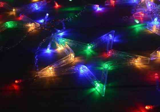 Гірлянда-штора STAR CURTAIN MULTI 7753 Зірки, багатобарвна Вінниця