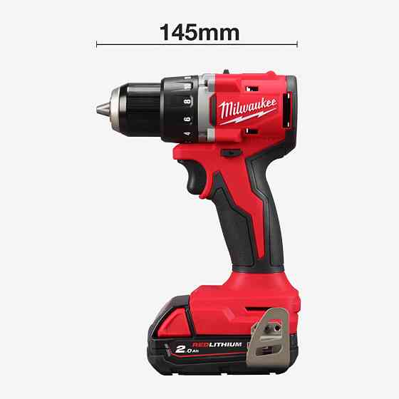 Дрель-шуруповерт аккумуляторный MILWAUKEE, M18 BLDDRC-202C Одесса