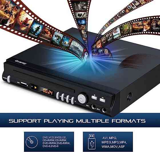 DVD-проигрыватель для телевизора с 2 портами MIC/USB-входом/HDMI/AV Днепр
