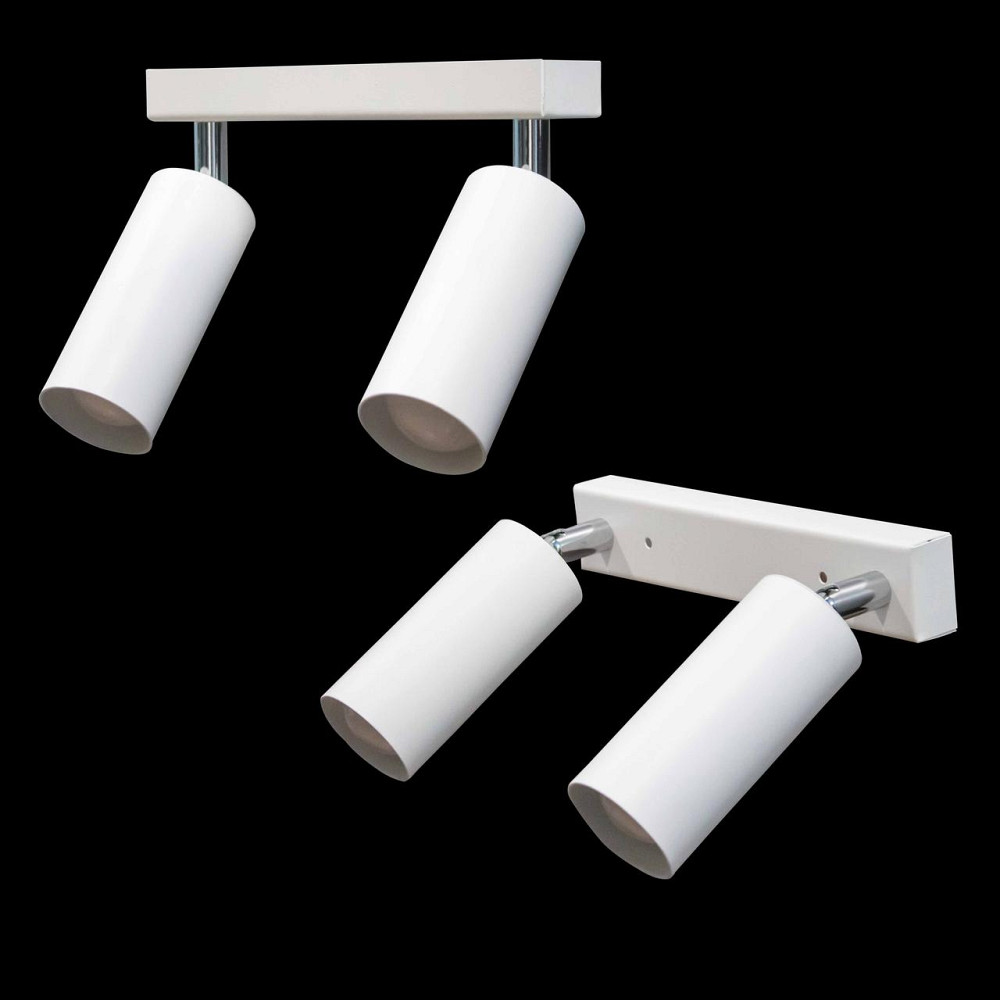 Светильник на планке с поворотними плафонами 2-Е27 Tube NL 1105-2 W Киев - изображение 2