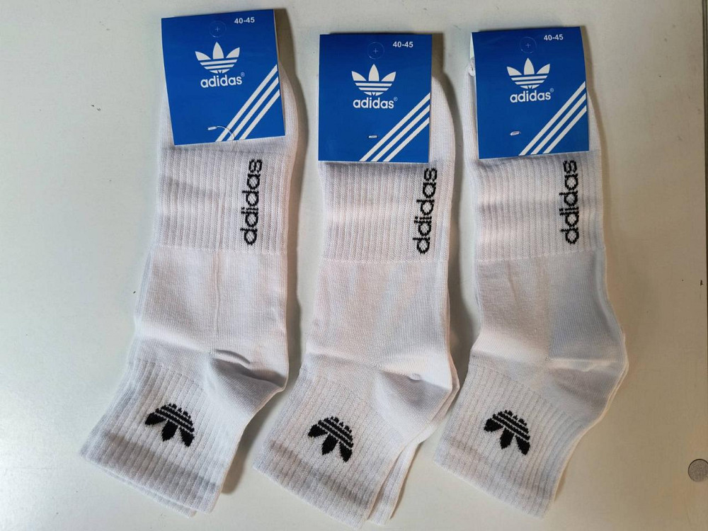 Женские носки набор 3шт средней висоты хлопок Адидас ADS3 Киев - изображение 1