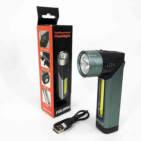 Фонарик мощный аккумуляторный для дома Police 508-OSL+COB, Мощный светодиодный фонарь BJ-51 Львов