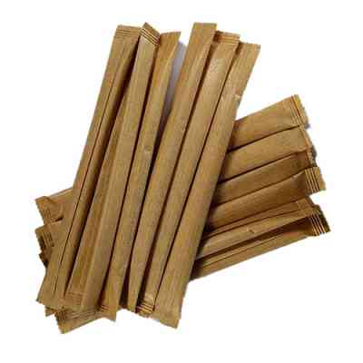 Палички для розмішування напоїв Romus дерев'яні в індивідуальній упаковці 14 см 500 шт (7070) Вінниця