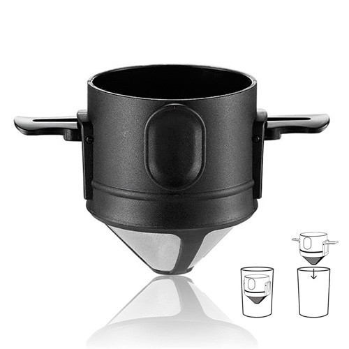 Фильтр пуровер складной для ручной заварки кофе и чая, портативный многоразовый Киев - изображение 3