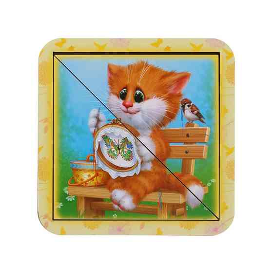 Деревянный пазл-вкладыш 