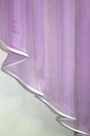 Кухонная занавесь (290х170см) цвет сиреневый с белым 00к 59-334 Киев