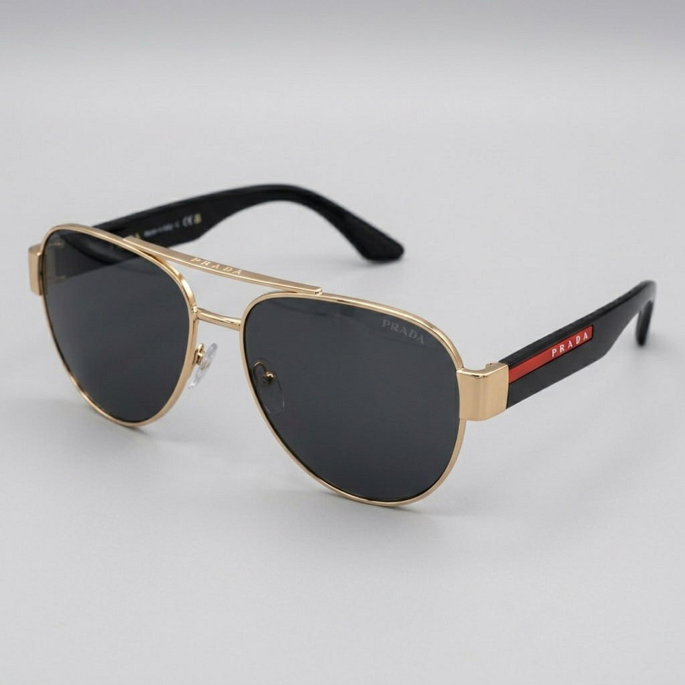 Солнцезащитные мужские очки авиаторы Pr167 gold Lux Киев - изображение 1