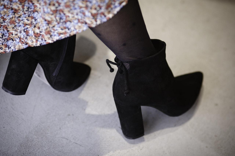 SANTINI Замшеві черевики жіночі демісезонні весна-осінь чорні на стійкому каблуці 953549-21 р. Коломыя - изображение 4