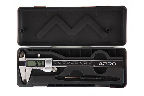 Електронний штангенциркуль 150 мм з металевим корпусом та батареєю 1,5В APRO Харків - фото 1