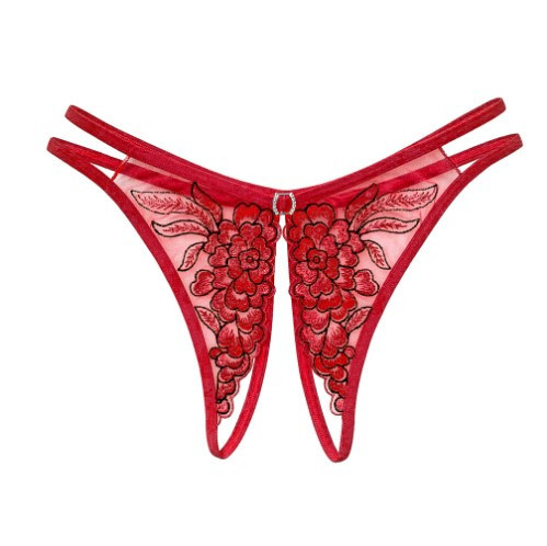 Трусики з розрізом червоні - розмір 42-44, талія до 75см Київ - фото 1