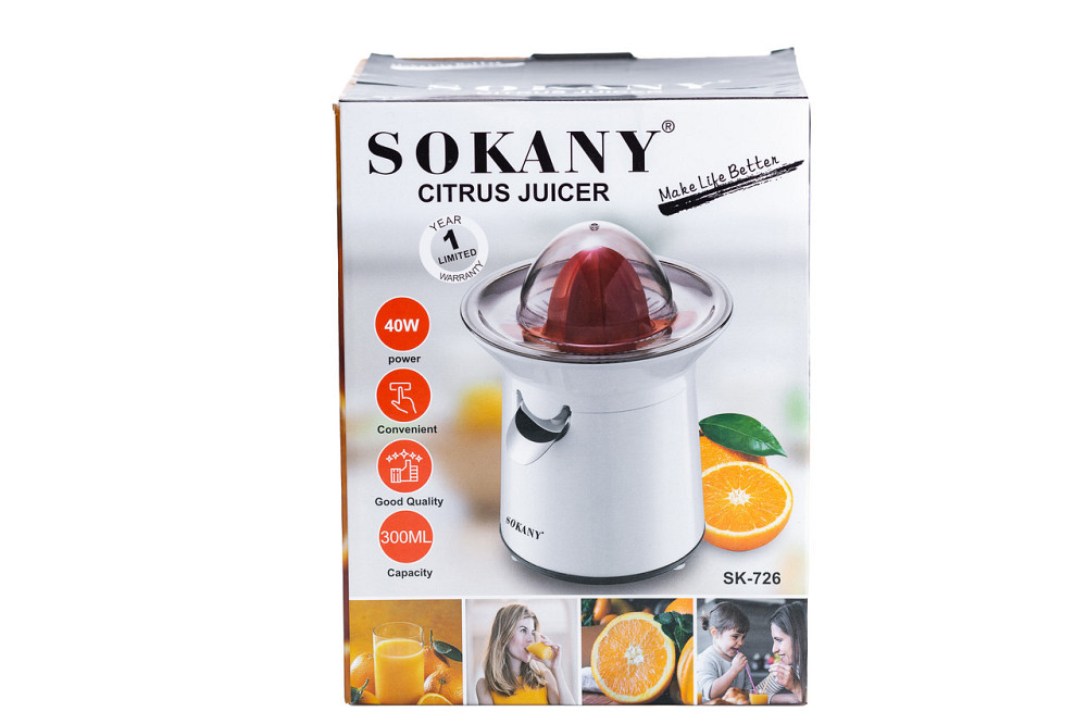 Sokany Соковижималка для цитрусових Sokany SK-726 300ml Коломыя - изображение 4