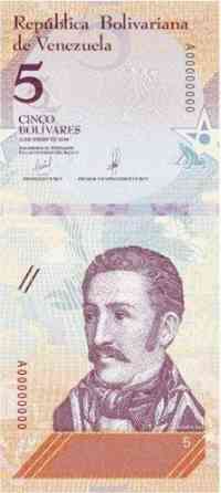 Венесуела / Venezuela 5 Cinco bolivares 2018 Pick New UNC Полтава