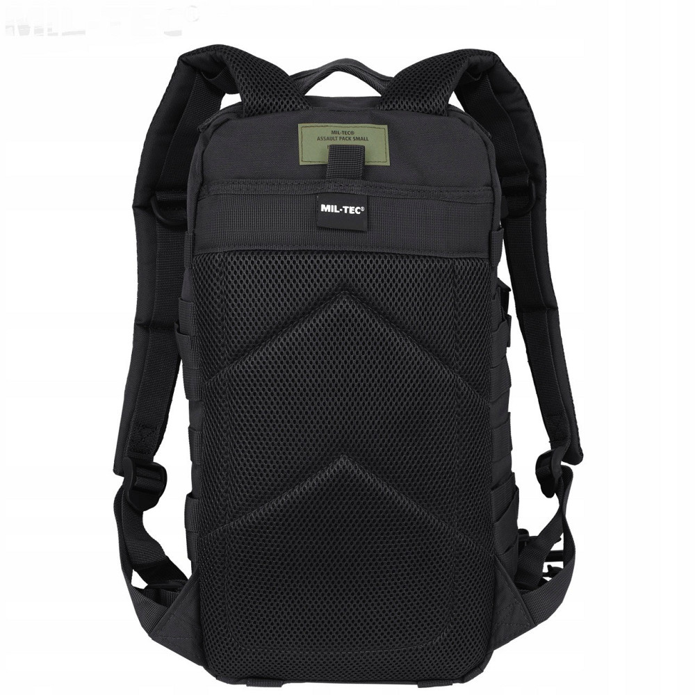 Тактичний Рюкзак 20 літрів із системою Molle 25 мм Mil-Tec від Sturm "Assault Pack SM" (14002002) Black Нововолинськ - фото 7