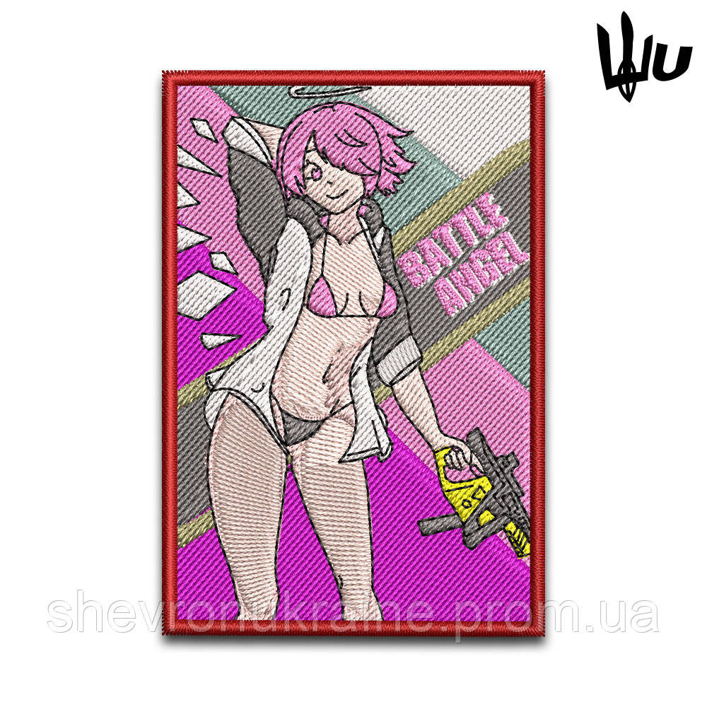 Шеврон под заказ BATTLE ANGEL (Срок изготовки 3-5 дней. На липучке) Размер 8.5x6см Киев - изображение 1