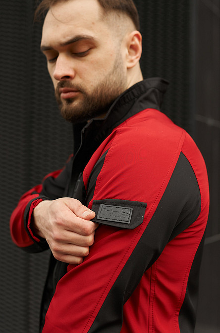 Чоловіча куртка soft shell спортивна софтшел демісезонна softshell осінь весна 'iForce' червона M Одеса - фото 5