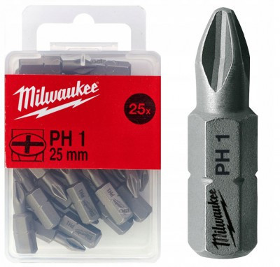 Біта MILWAUKEE, PH3, 25мм, (25шт), пластикова коробка Одесса - изображение 2