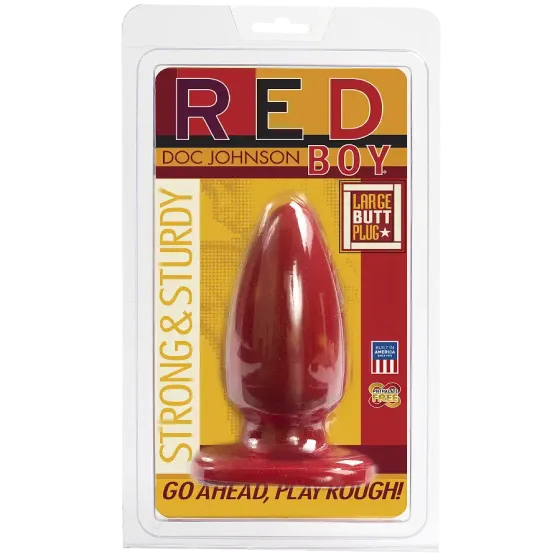 Анальна пробка-втулка Doc Johnson Red Boy - Large 5 Inch, макс. діаметр 5,5 см Львів
