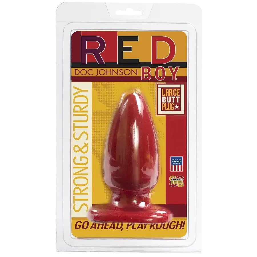 Анальна пробка-втулка Doc Johnson Red Boy - Large 5 Inch, макс. діаметр 5,5 см Львів - фото 2