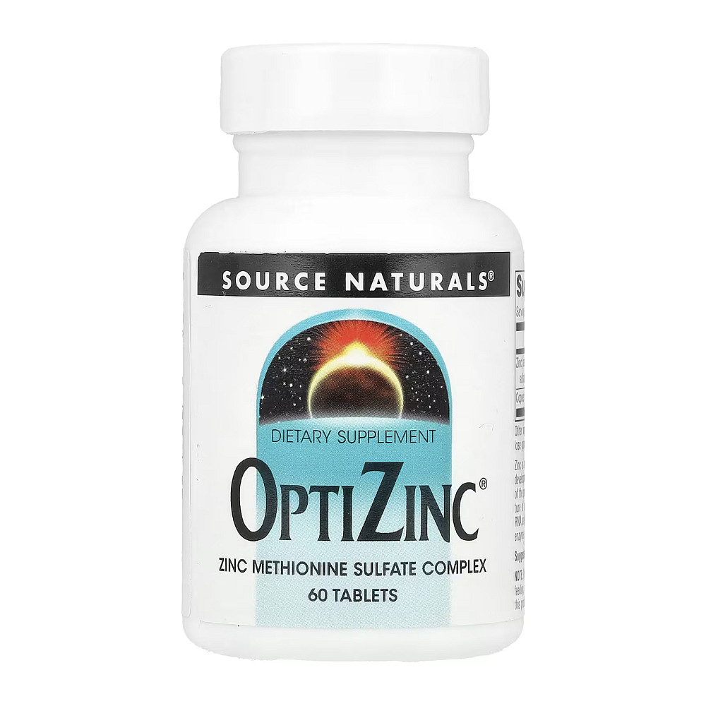 Цинк Source Naturals OptiZinc 60 таблеток Луцьк - фото 1