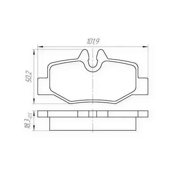 Колодки задні Мерседес Бенз Віто 639 (03-14) гальмівні Мукачево
