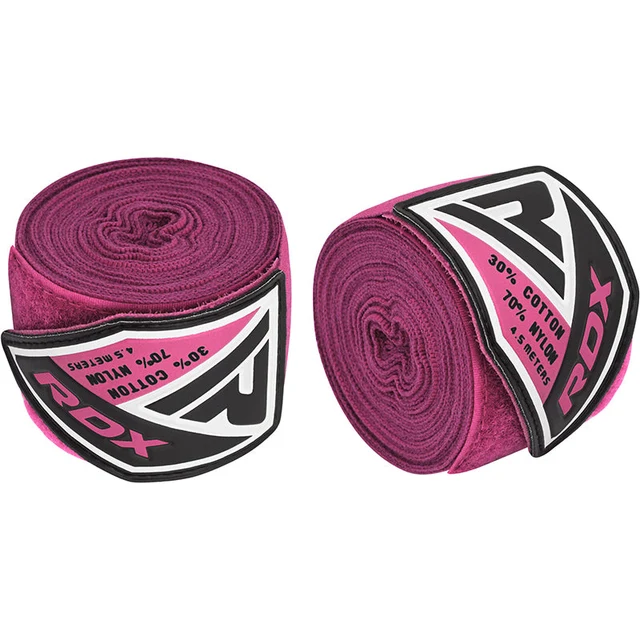 Бинти для боксу RDX WX Professional Boxing Hand Wraps Pink (4.5м.) Каменское - изображение 3
