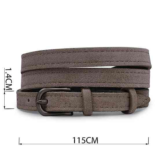 Женский замшевый ремень Vintage 20771 Серый Киев