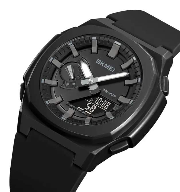Часы мужские наручные Skmei 2091 (Черный с черным) Винница - изображение 3
