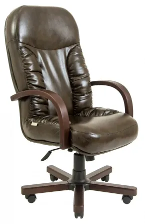 Офісне Крісло Керівника Richman Buford Madras Verde Wood М3 MultiBlock Темно-зелений Київ