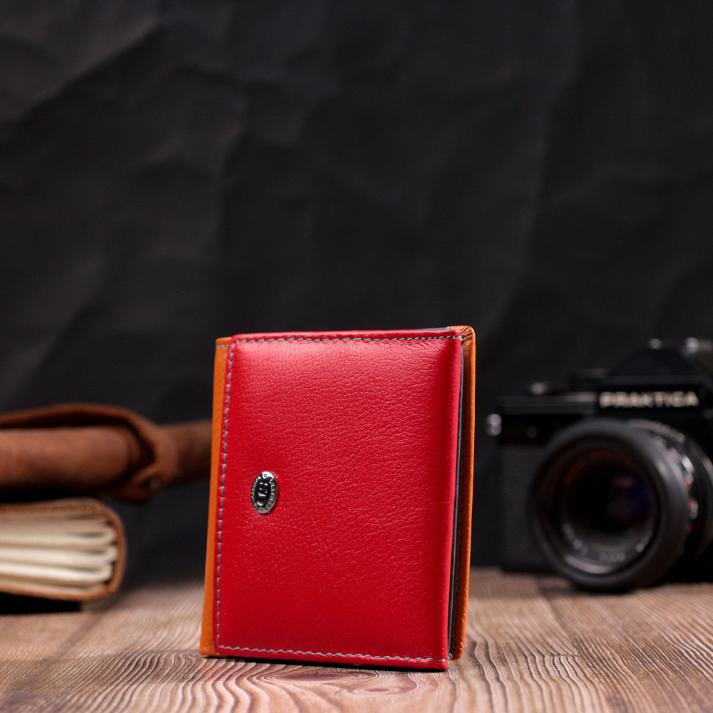 Интересный женский кошелек с оригинальной монетницей из натуральной кожи (ST Leather) Киев - изображение 2